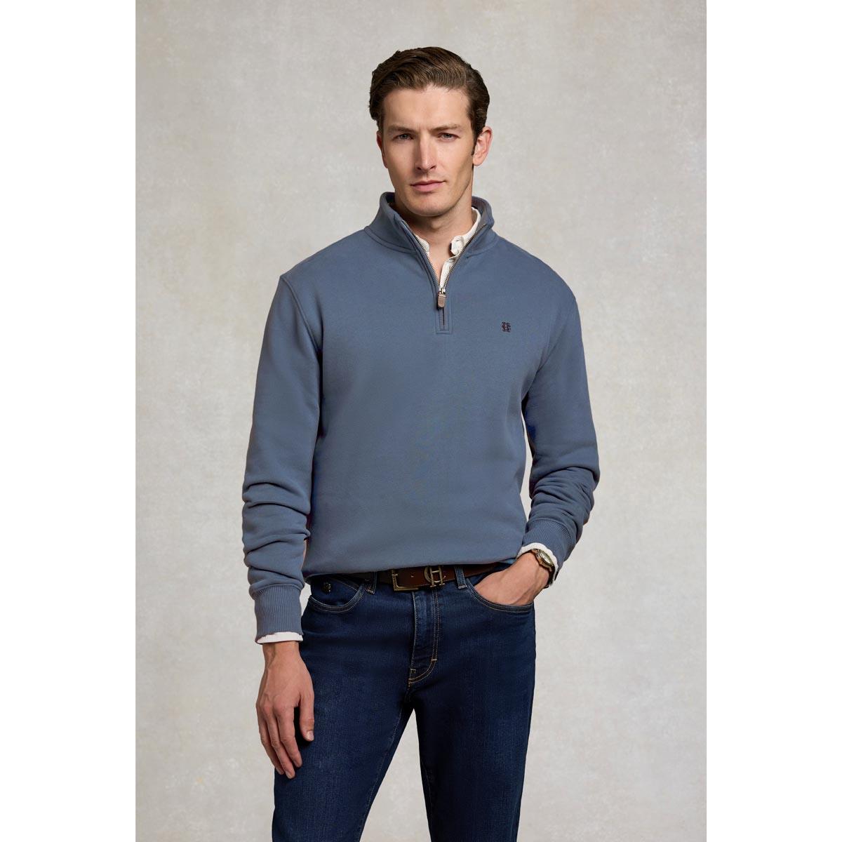 Holland Cooper Mens Classic Quarter Zip Sweatshirt