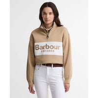 Warm Trench Barbour Womens Zaria Half Zip Sweatshirt FRONT