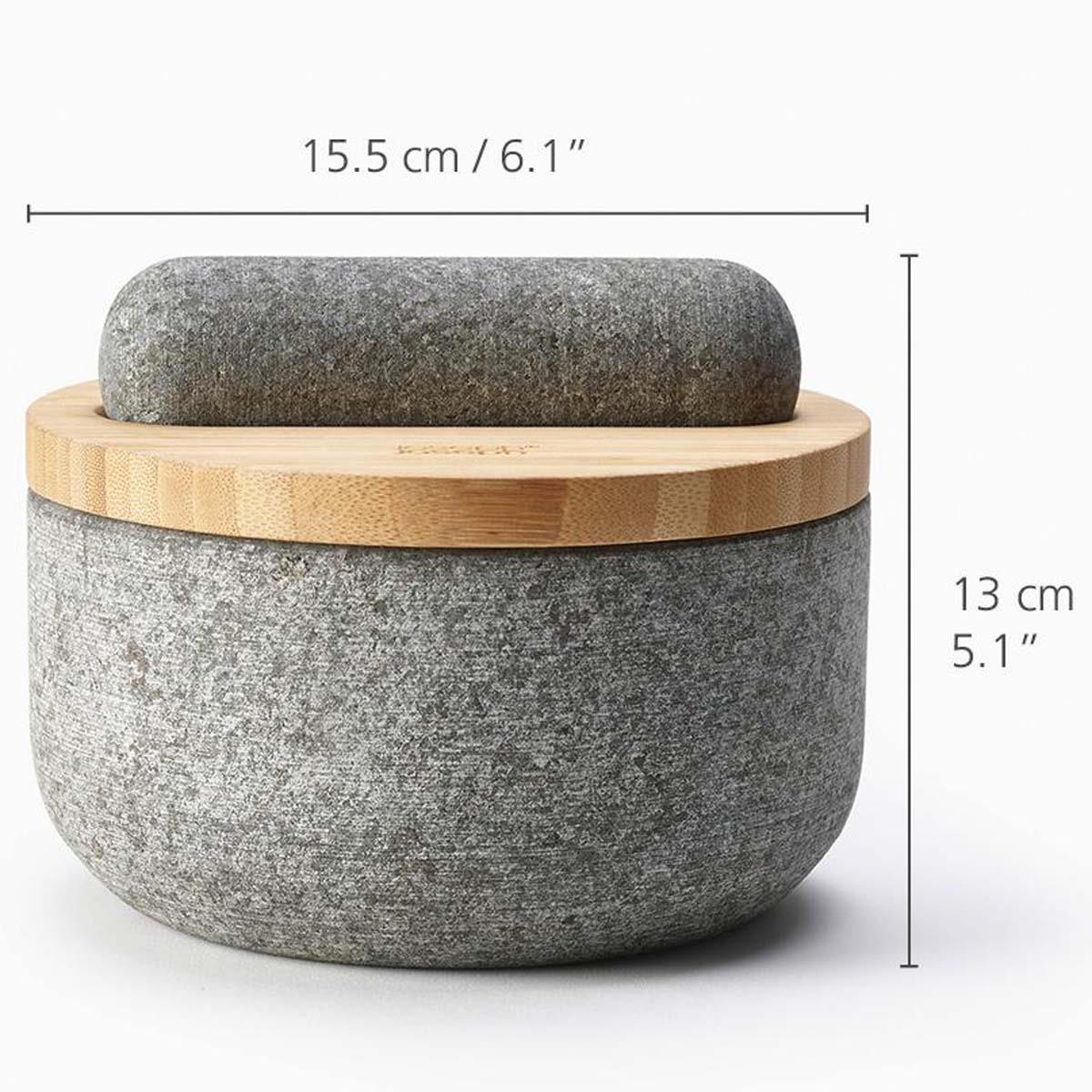 Joseph Joseph Dash Pestle and Mortar With Bamboo Lid Dimensions
