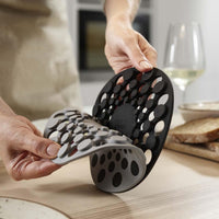 Grey Joseph Joseph Spot-On Set of 2 Round Silicone Trivets LS3