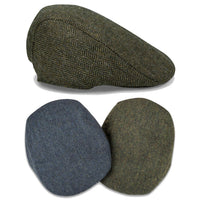 Hoggs Of Fife Herringbone Waterproof Tweed Cap