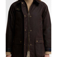 Rustic/Classic Barbour Womens Acorn Wax Jacket ZIP