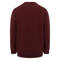 Berry red Hoggs Of Fife Mens Stirling II LS Pullover back