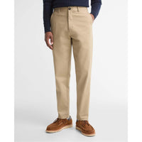 Washed Stone Barbour Mens Sueded Sateen Tailored Fit Trouser FRONT