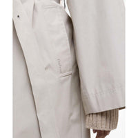 Mist/Hessian Tartan Barbour Womens Robyn Trench Showerproof Jacket Cuff