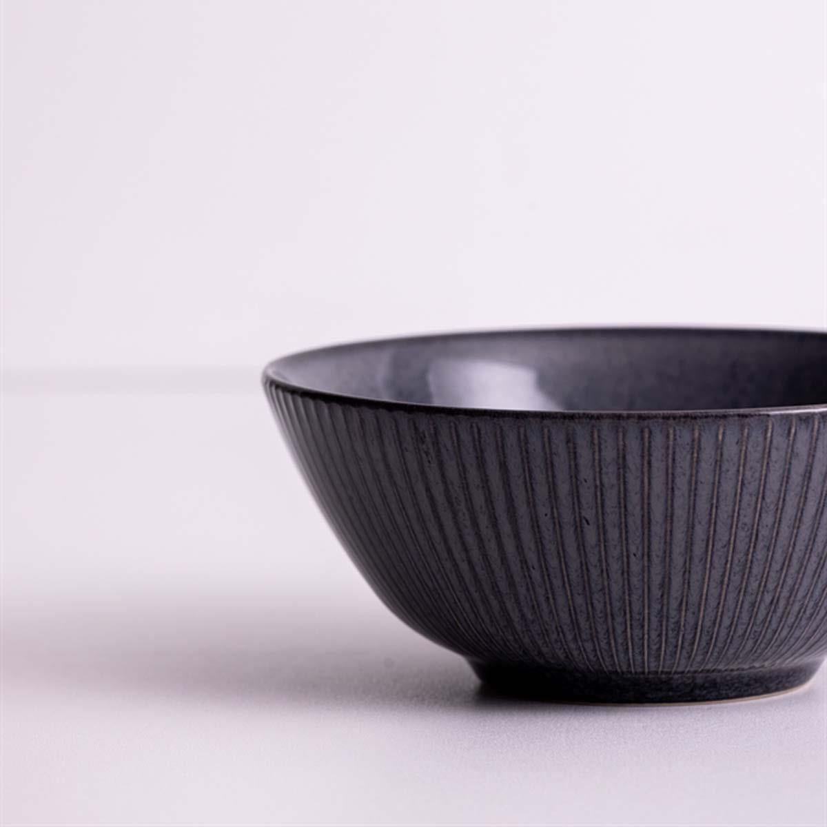 BLACK Mason Cash Reactive Linear Cereal Bowl LS