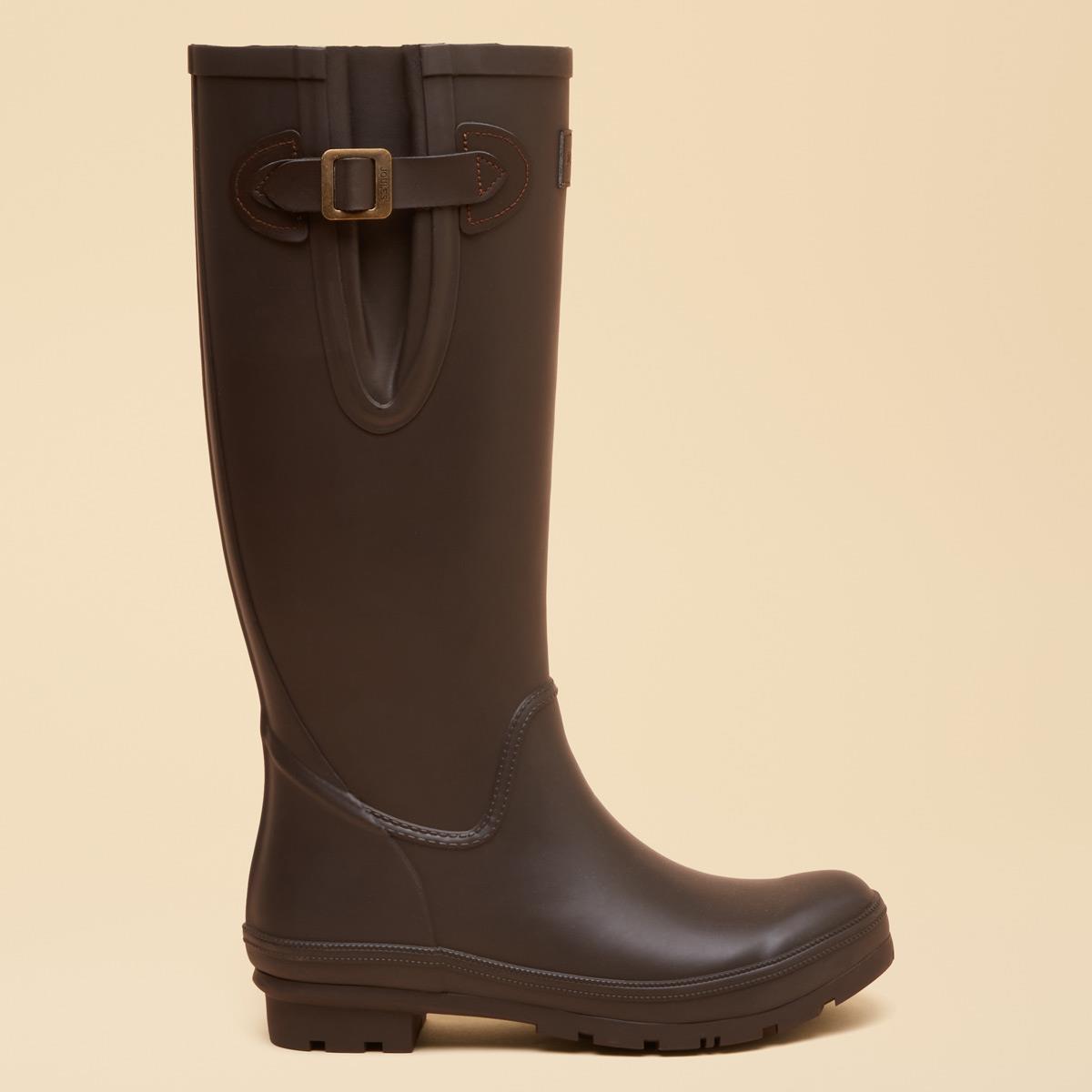 Joules Womens Houghton Faux Fur Lined Wellington Boots