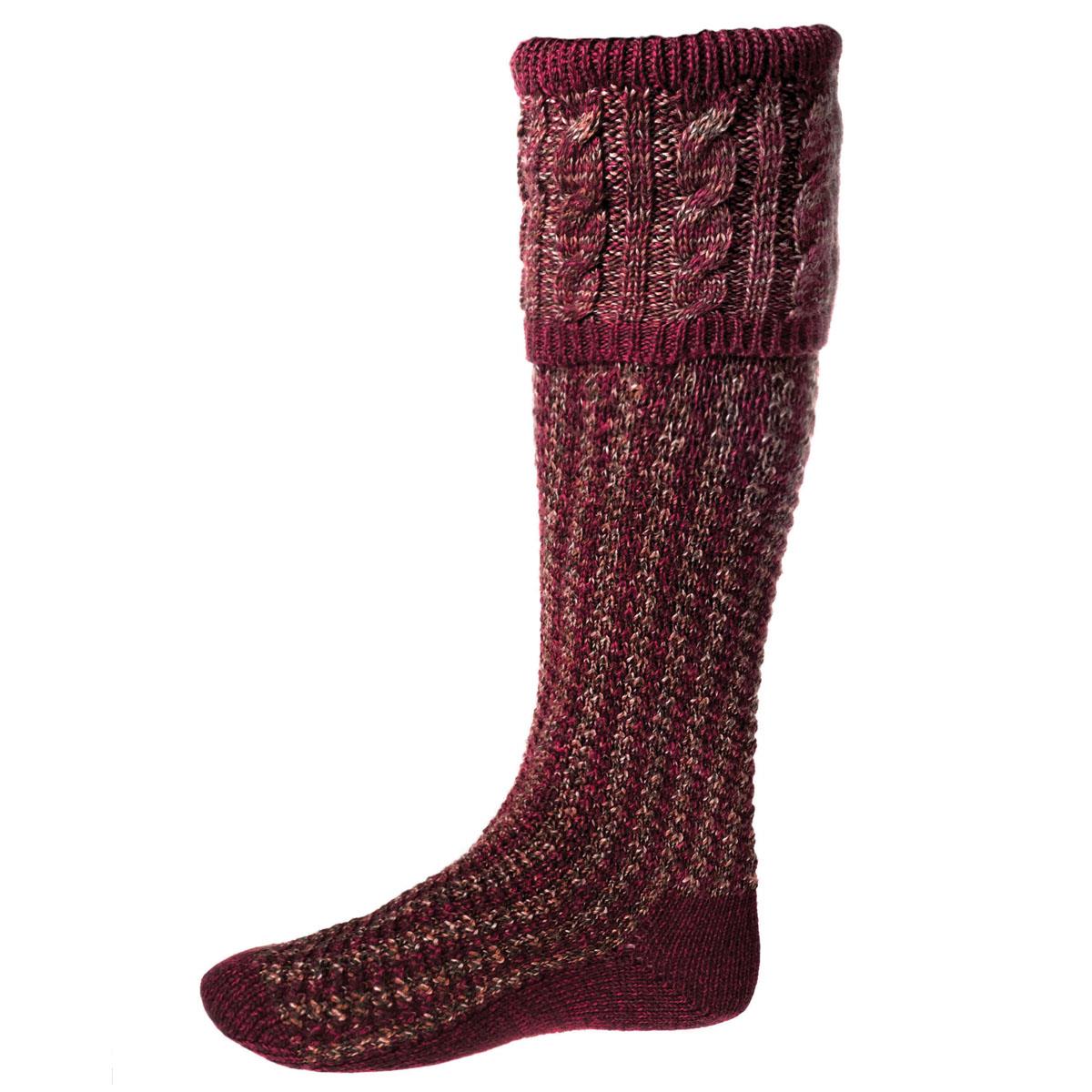 Merlot House of Cheviot Mens Reiver Socks