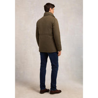 Khaki Holland Cooper Mens Stamford Field Coat On Model Rear View