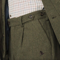 Moss Green Seeland Mens Hillside Breeks On Model Pocket Detail