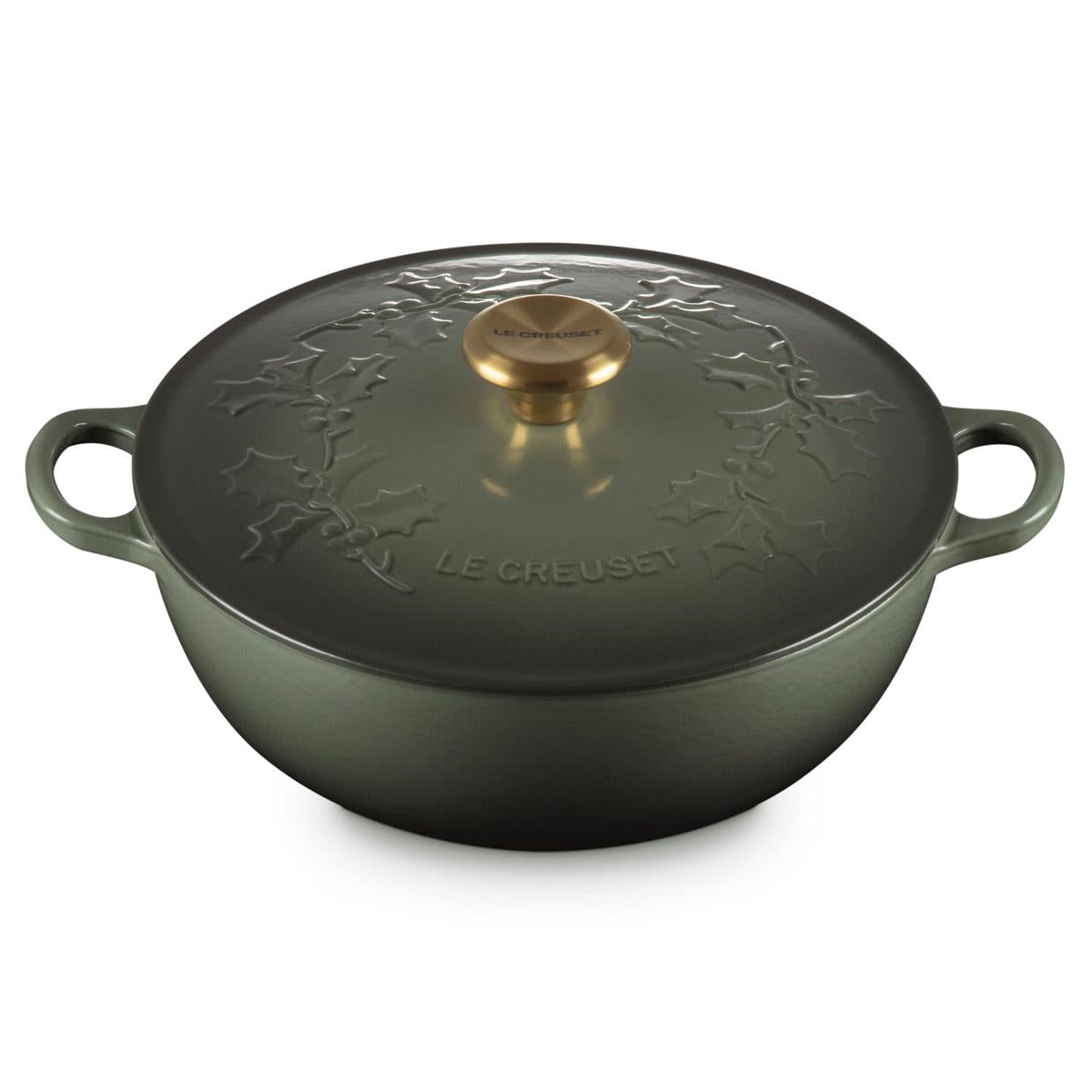 Le Creuset Classic Cast Iron Holly Soup Pot 26cm