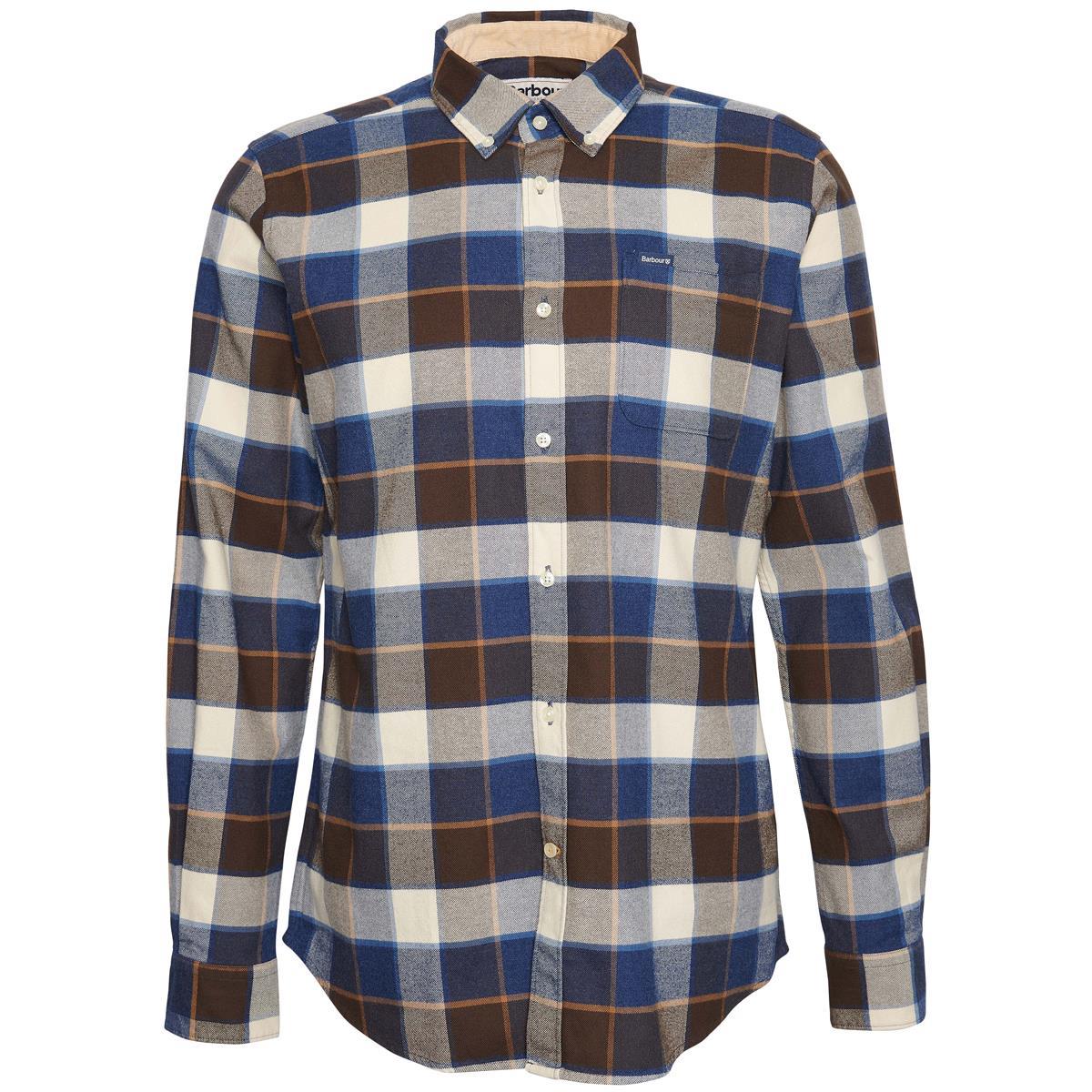 Ecru Barbour Mens Valley Tailored Shirt