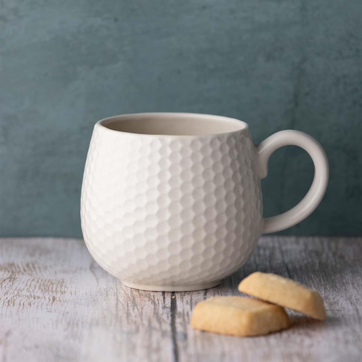 Mason Cash Embossed Honeycomb Mug Cream
