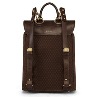 Chocolate Monogram Holland Cooper Womens Regency Backpack Back