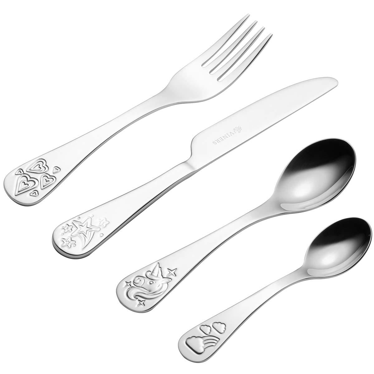 Viners Believe 4 Piece Kids Cutlery Set SET