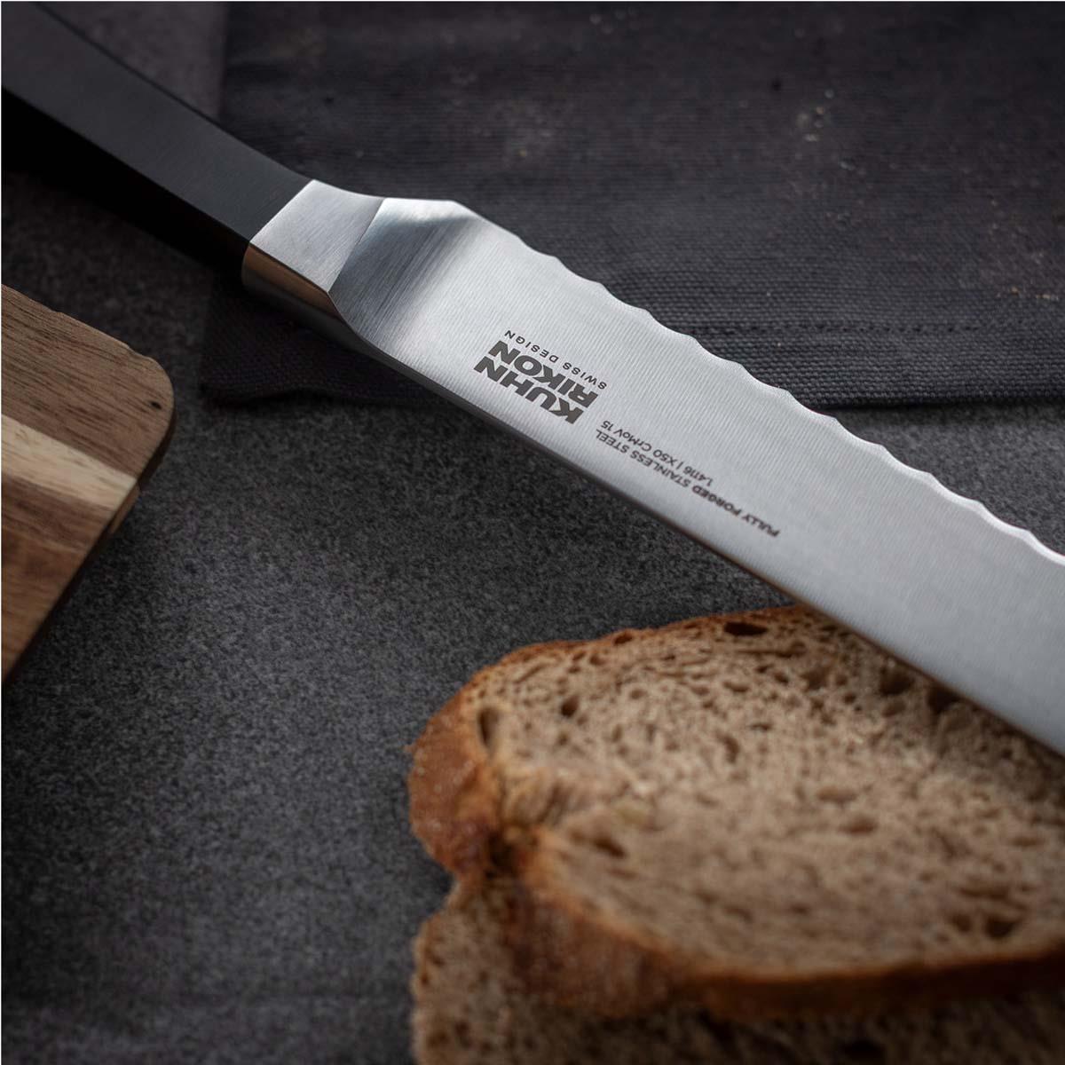Kuhn Rikon Culinary Forged Bread Knife Detail