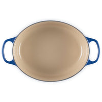 Le Creuset Signature Cast Iron Oval Casserole 29cm Lapis Interior
