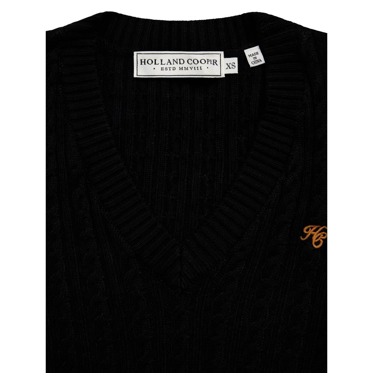 Holland Cooper Womens Seattle Cable V Neck Knit
