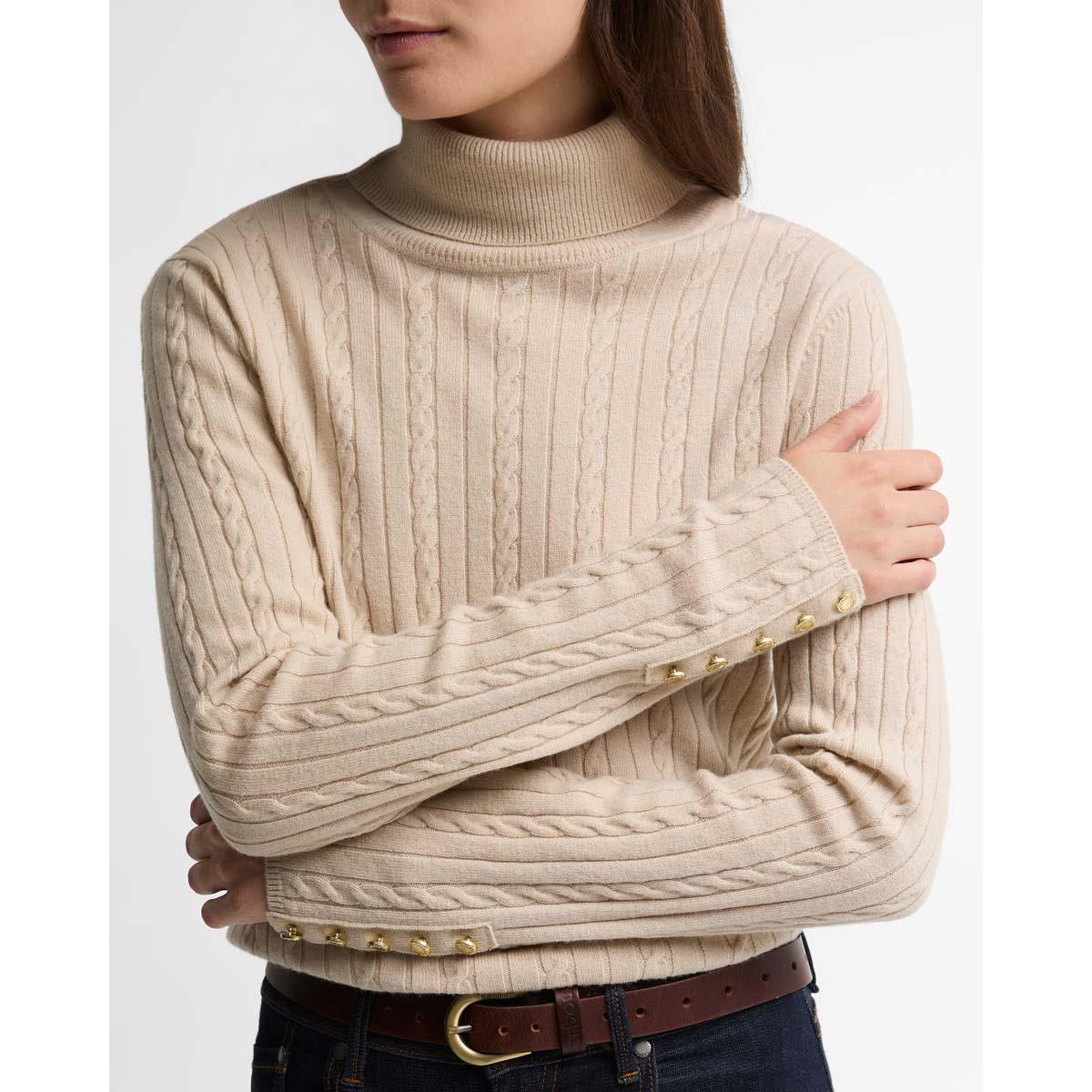 BIRCH Barbour Womens Georgette Knitted Jumper SLEEVES