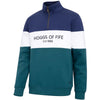 Nordic Blue/Meditteranea Hoggs Of Fife Dumfries 1888 Gents 1/4 Zip Sweatshirt