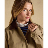 Tan Brown Joules Womens Barn Jacket Detail