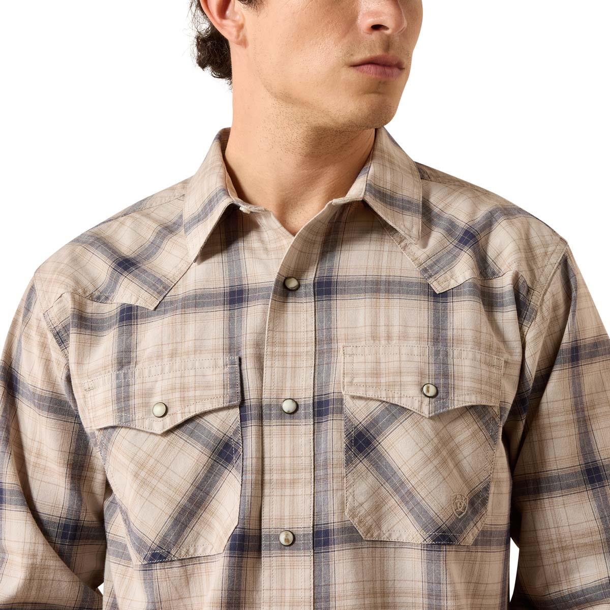 Ariat Mens Retro Hudde Fitted Snap Shirt