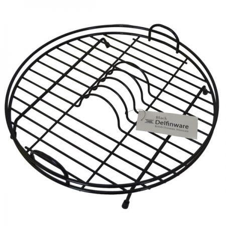 Black Delfinware Circular Drainer
