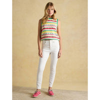 White Joules Womens Skinny Jeans On Model