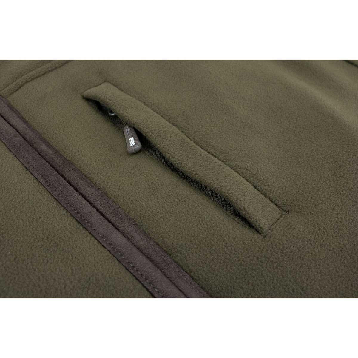 Green Hoggs Of Fife Mens Ghillie II Waterproof Padded Fleece Jacket Pocket