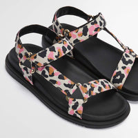 Leopard Print Barbour Womens Caitlin Sandal strap