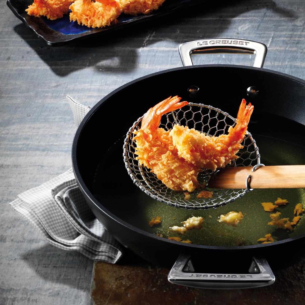 Le Creuset Toughened Non-Stick 32cm Wok Lifestyle