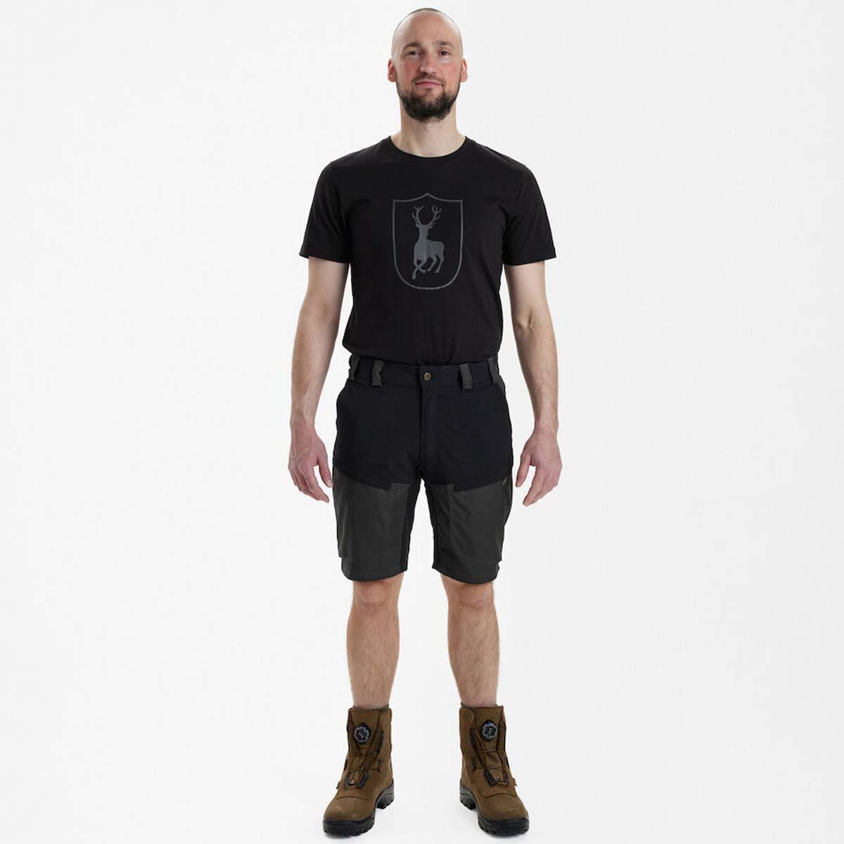 Black Ink Deerhunter Mens Strike Shorts ON MODEL