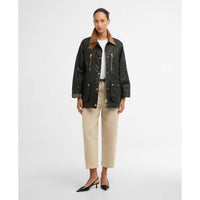 Fern/Ancient Barbour Womens Argill Wax Jacket model