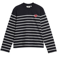 Dark Navy/Cloud Barbour Womens Harling Striped Top
