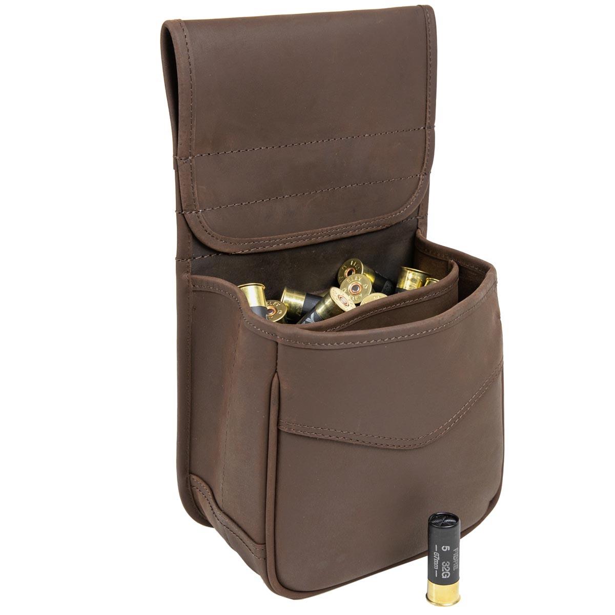 Teales Devonshire Leather Double Cartridge Pouch