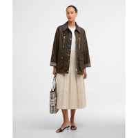 Beech/Dress Barbour Womens Argill Wax Jacket model