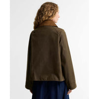 Beech/Birchwood Barbour Womens Icons Modern Spey Wax Jacket BACK