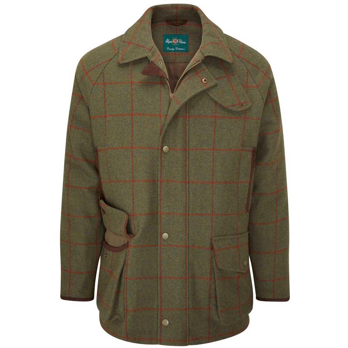 Alan Paine Mens Combrook Waterproof Tweed Coat