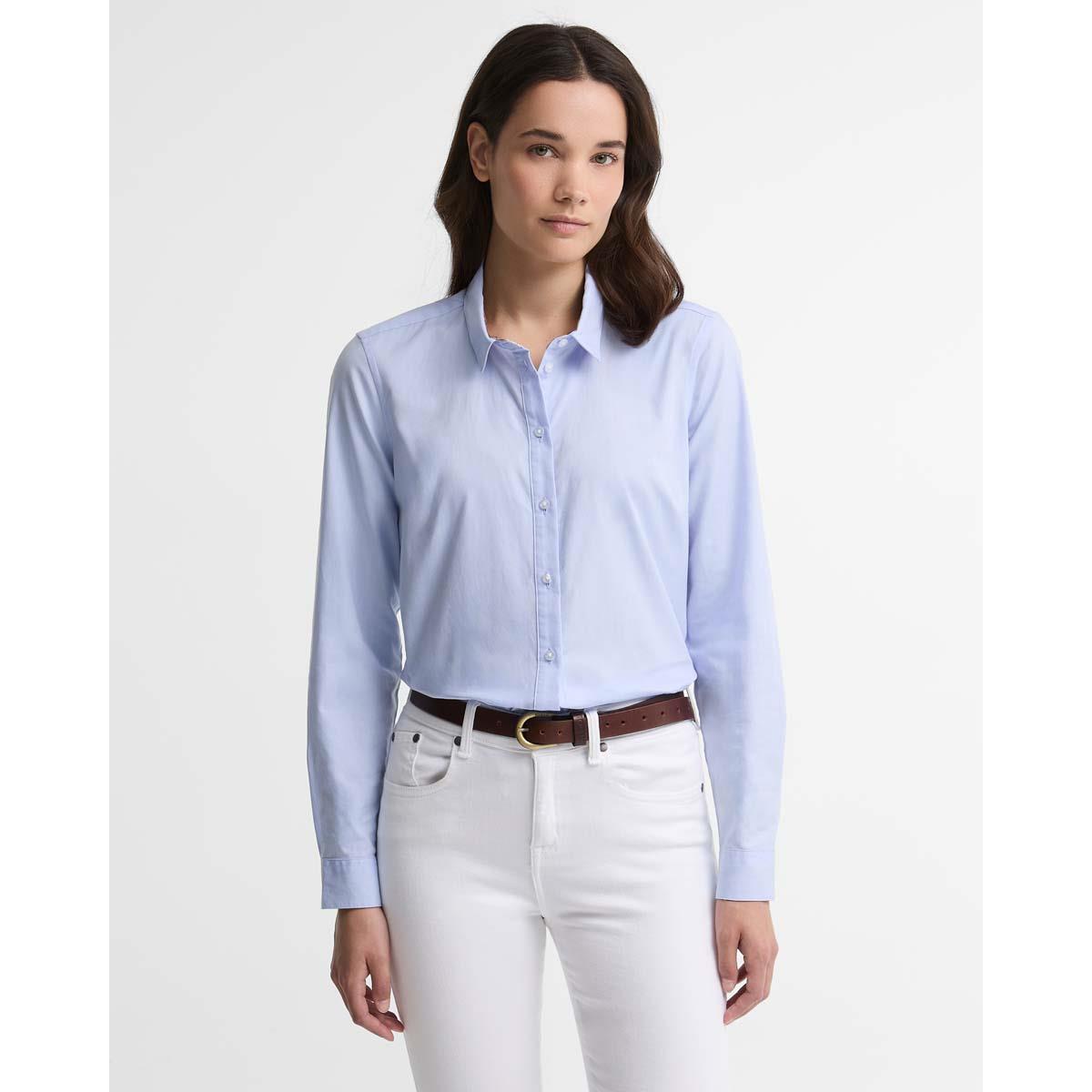Pale Blue/Light Muted Tartan Barbour Womens Derwent Shirt