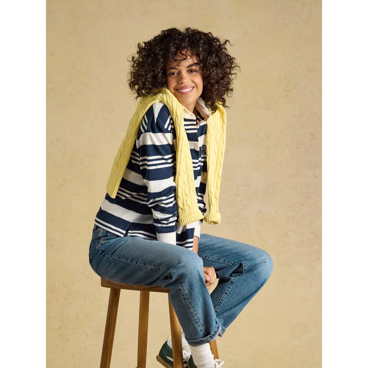 Joules Womens Lara Stripe Rugby Shirt