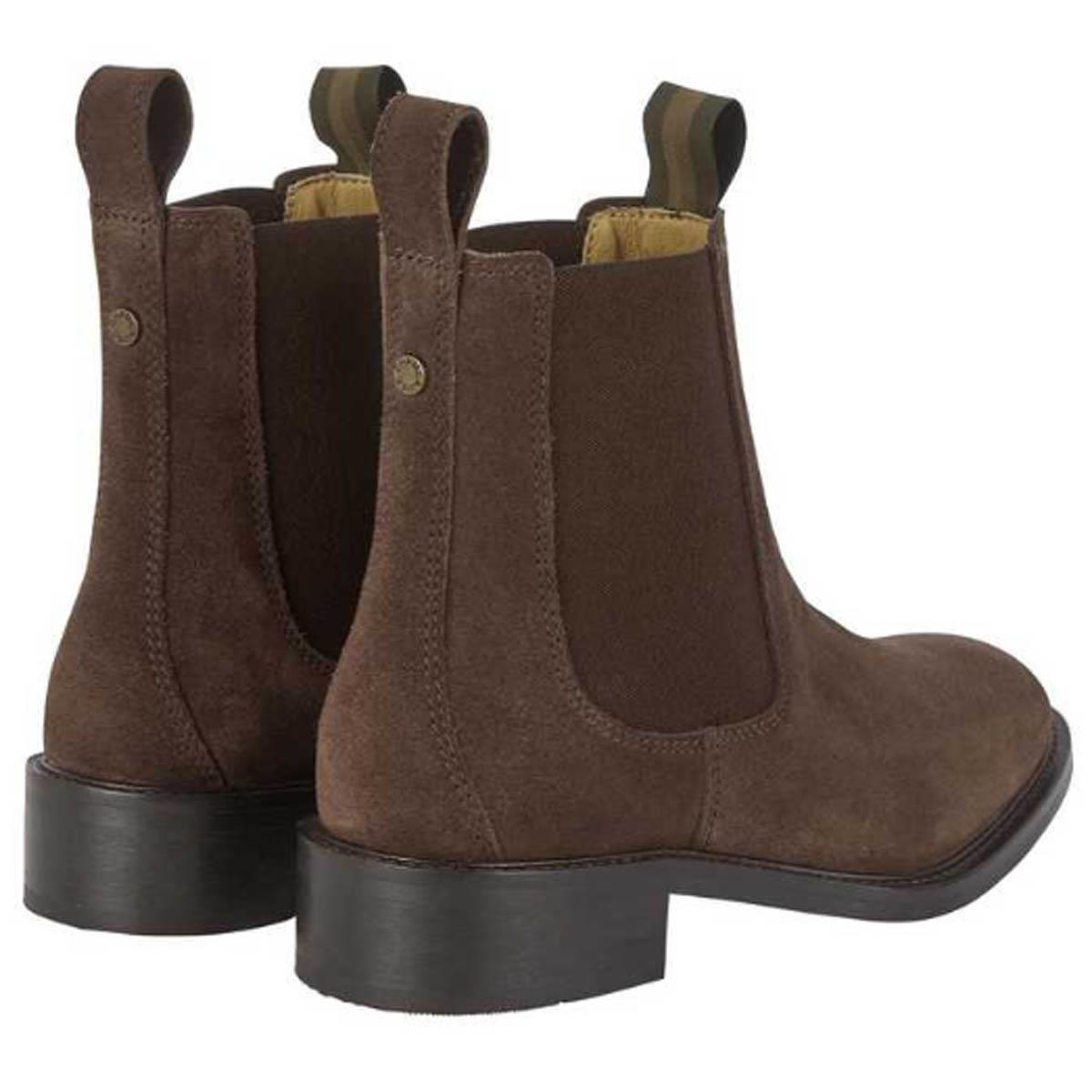 Le Chameau Womens La Chelsea Ankle Boot Suede Marron Fonce