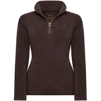 Chocolate Holland Cooper Womens Country Fleece Half Zip