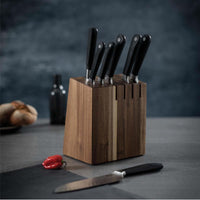 Kuhn Rikon Culinary Forged Acacia Knife Block Set Lifestyle