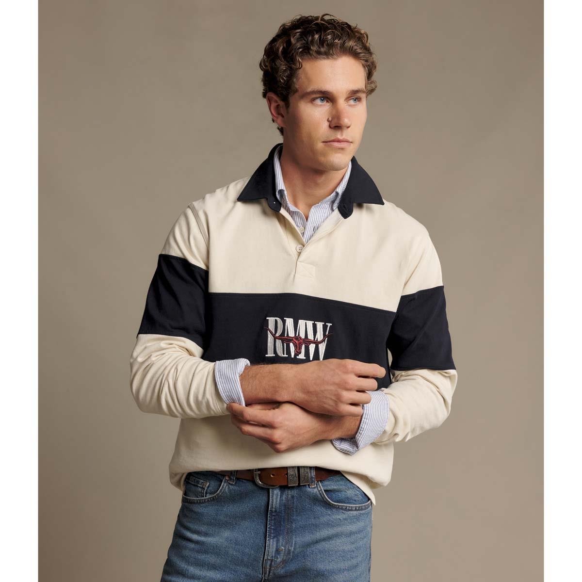R.M. Williams Mens Heritage Rugby Top