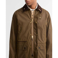 BROWN Barbour Mens Icons Bedale Wax Jacket ZIP