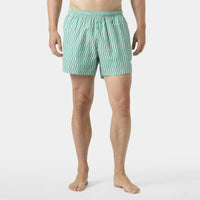 Dark Mint Offset Stripe AO Helly Hansen Mens Newport Trunks 4.5" FRONT