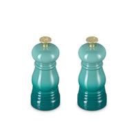Le Creuset Set of 2 Classic Mini Mills Bleu Riviera from top