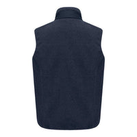 Midnight Navy Marl Hoggs Of Fife Mens Melville Hybrid Gilet Back