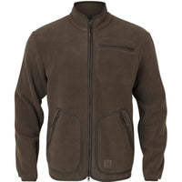 Dark Brown Harkila Mens Torsby Fleece Jacket