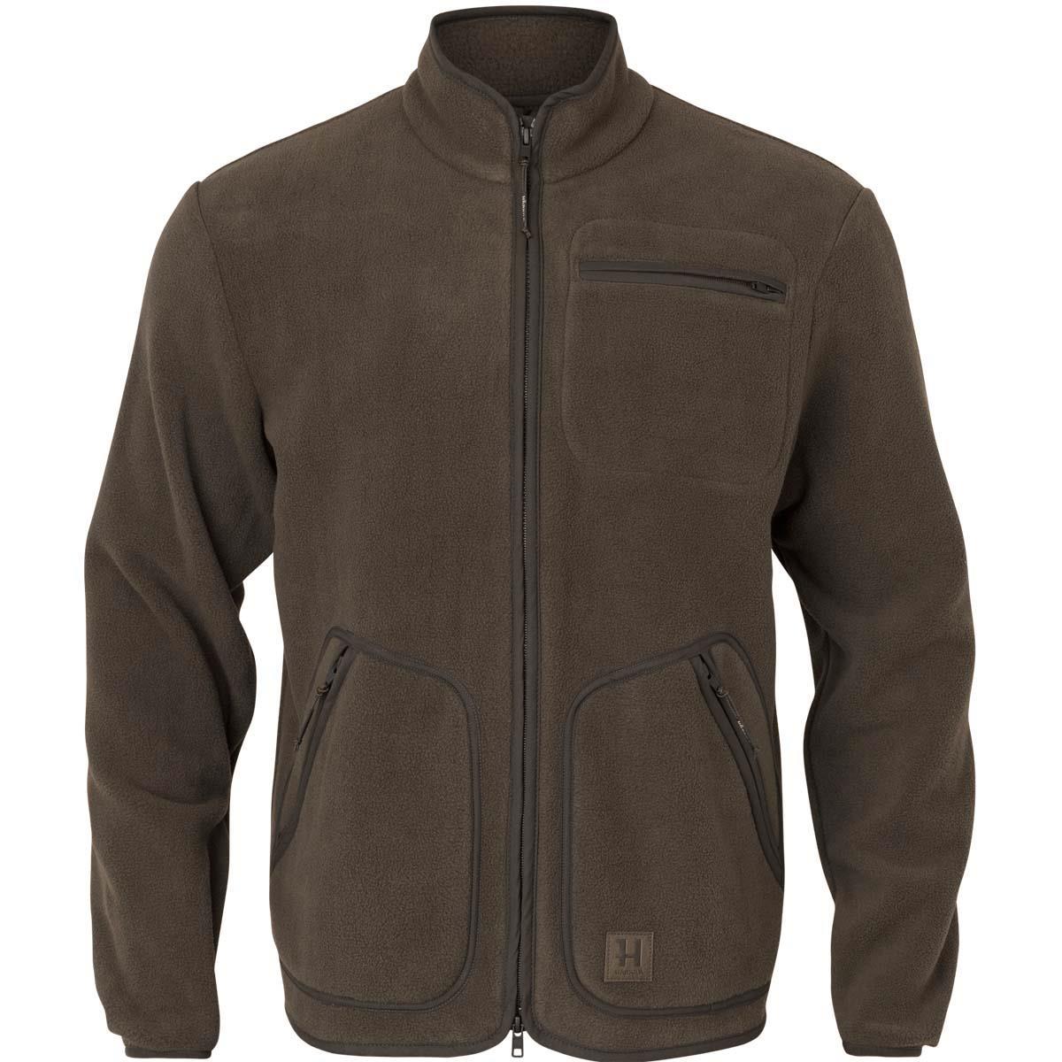 Dark Brown Harkila Mens Torsby Fleece Jacket